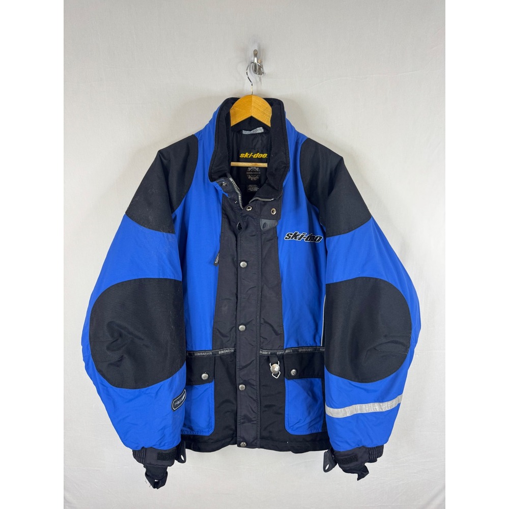 Ski-Doo Bombardier Adventure Snowmobile Jacket Blue Black Primaloft Mens XXXL